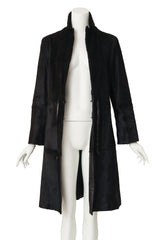 pony hair coat by Joop! on mannequin open @ Recess LA