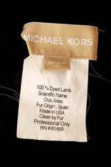 leather poncho by Michael Kors label @ Recess LA