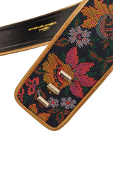 Floral Tapestry Tassel Belt by Emanuel Ungaro hook slots @ Recess LA
