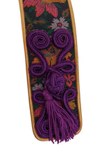 Floral Tapestry Tassel Belt by Emanuel Ungaro tassel close @ Recess LA
