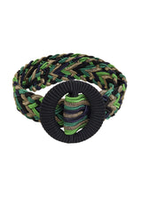 Braided Lamé Ring Belt by Yves Saint Laurent looped @ Recess LA