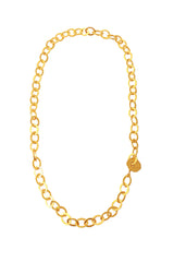 Gold Hammered Hoop Chain Belt/Necklace @ Recess LA