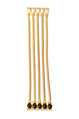 Cabochon Gold Chain Double-Ended Brooch