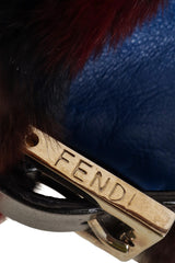 Vintage Fendi Beaver Fur Marbled Baguette buckle logo @ Recess
