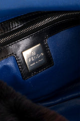 Vintage Fendi Beaver Fur Marbled Baguette inner logo @ Recess