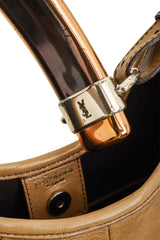 Vintage Tom Ford for Yves Saint Laurent Mixed Metal Mombasa Hobo Bag handle stamp @ Recess LA