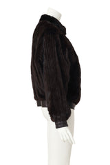 reversible leather fur jacket fur side @ Recess LA