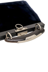 Yves Saint Laurent Velvet Horn Mombasa Bag handle @ Recess LA