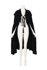 Ruffle Tassel Cape by Saint Laurent on mannequin arms out @Recess LA