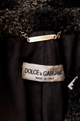 fur jacket by Dolce & Gabbana label @ Recess LA