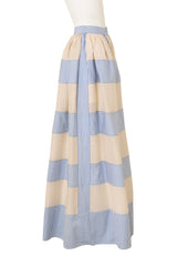 Striped Gazar Ball Skirt by Bill Blass on mannequin side @ Recess LA