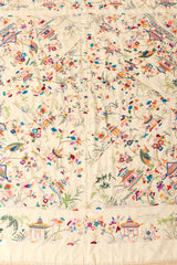 Embroidered Piano shawl fabric @ Recess LA