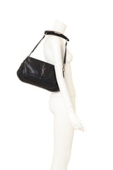 Vintage Saint Laurent Leather Mombasa Shoulder Bag on mannequin @ Recess LA