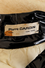 Vinyl Bandwaist Mohair Mini Skirt by Pierre Cardin label @ Recess LA