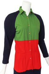 shirtdress by Roberta di Camerino on mannequin shirt close @ Recess LA