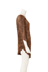 Plisse Silk V Neck Top mannequin side @Recess LA