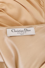 Vintage Galliano for Dior Ruche Draped Cocktail Dress label @ Recess LA