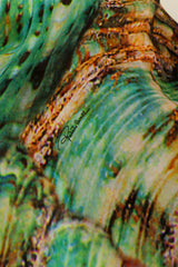 Shell Print Silk Caftan Dress fabric detail @Recess LA