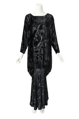 Silk Velvet Batwing Dress on mannequin @ Recess LA