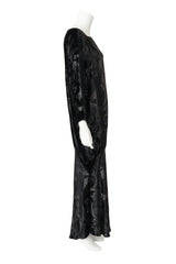 Silk Velvet Batwing Dress on mannequin side @ Recess LA