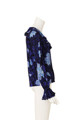 Emilio Pucci Long Sleeve Floral Print Top mannequin side view @Recess LA