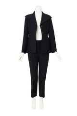 Christian Dior Exaggerated Bar Jacket & Pant Suit Set on mannequin open @ Recess LA