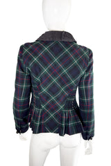 Louis Vuitton 2004 F/W Tartan Plaid Wool Jacket back @recess la