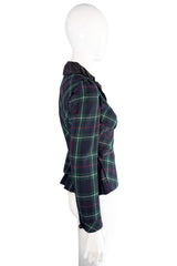 Louis Vuitton 2004 F/W Tartan Plaid Wool Jacket side @recess la
