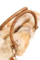Vintage Salvatore Ferragamo Fur Wicker Box Bag handles @ Recess LA