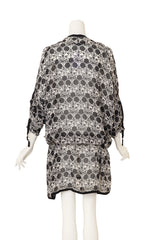 Abstract Floral Print Tunic by Anne Demeulemeester on mannequin back @ Recess LA