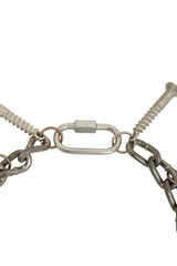 Silver Screw Fringe Collar Necklace clasp @ Recess LA