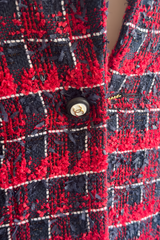 Chanel Plaid Bouclé Jacket button detail @recess la