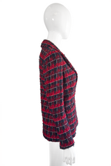 Chanel Plaid Bouclé Jacket side on mannequin @recess la