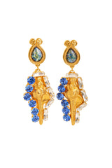 Jeweled Conch Drop Earrings by Hanna Bernhard @ Recess LA