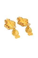Jeweled Conch Drop Earrings by Hanna Bernhard backs open @ Recess LA