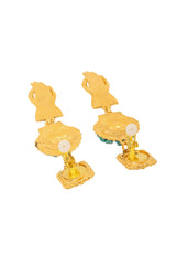 Medusa Hand Drop Earrings by Hanna Bernhard backs open @ Recess LA