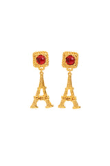 Eiffel Tower Drop Earrings by Hanna Bernhard @ Recess LA
