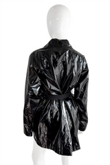 Louis Vuitton Vinyl Swing Jacket belted back on mannequin @recess la