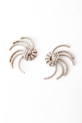Vintage crystal strand earrings backs @ Recess LA