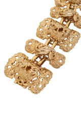 Heraldic Filigree Link Bracelet by Napier close @ Recess LA
