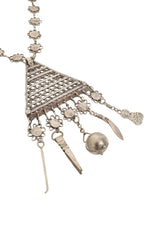 Openwork Charm Talisman Necklace close @ Recess LA
