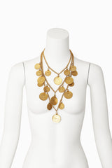 lion coin necklace by Goldette on mannequin @ Recess LA