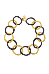 Organic Mixed Ring Link Necklace by Cécile Jeanne @ Recess LA