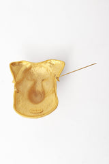 dog brooch by Doreen Ryan pin back open @ Recess LA