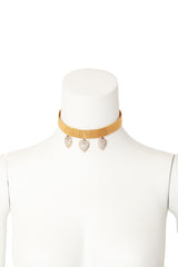 Heart charm choker by KJL on mannequin @ Recess LA