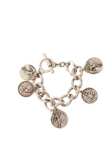 Greek coin charm bracelet @ Recess LA