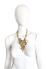 Vintage Erwin Pearl Organic Brutalist Pendant Necklace II on mannequin @recess la