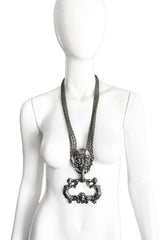 Vintage Boca De Veritas Door Knocker Necklace II on mannequin @recess la