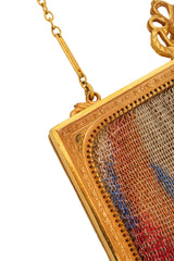 Vintage Whiting & Davis Abstract Mini Mesh Bag tarnish @ Recess LA