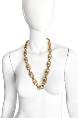 Vintage Fancy Wrap Link Necklace on mannequin @recess la